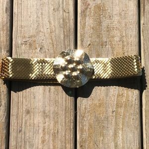 Vintage gold scale belt